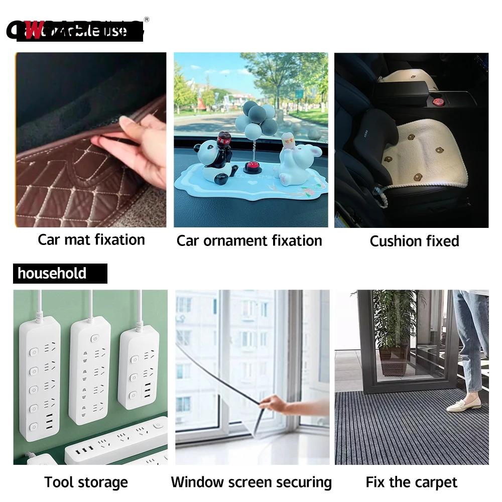 2/5M Magic Tap Self Adhesive Fastener Hook and Loop Strips Glue Double-Side Mounting Tapes DIY Stickers for Home Car Accessories