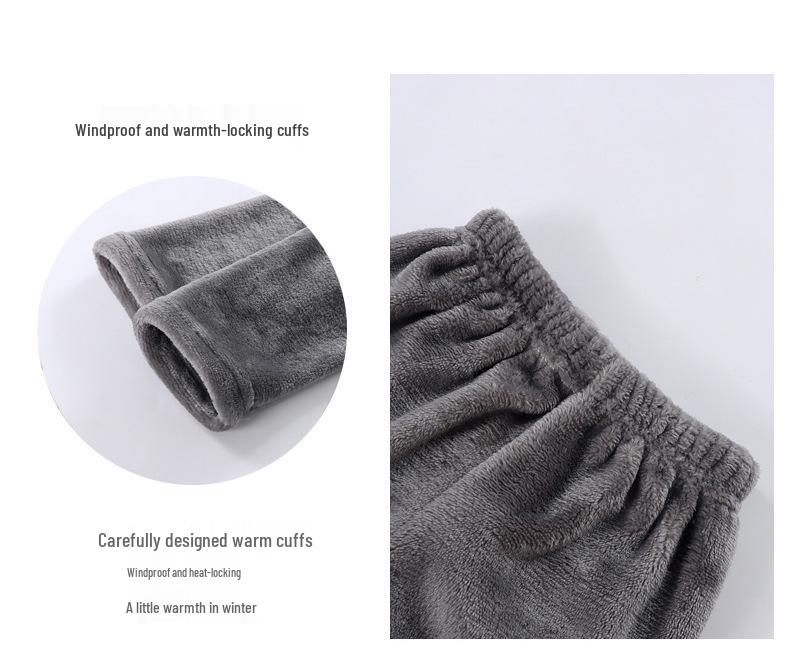 Children's Flannel Pajama Set - Warm Velvet for Boys & Girls, Middle & Big Kids, Autumn/Winter.