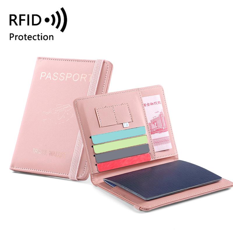 

Водонепроницаемый держатель для паспорта, чехол для путешествий, PU кожаный кошелек для кредитных карт, симпатичная книжка для паспорта для женщин/мужчин, обложка для паспорта розовый
