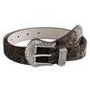 Y2k Women's Belt Maillard PU Leather Girdle Fashion Retro Pin Buckle Belt  Pants