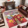 Personalized Crystal Velvet Carpet Custom Name Text,Amazing World of Gumball Anti Slip Area Rug For Home Decoration