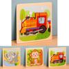 Wooden Toddler 3d Puzzle With Animal Matching And Interlocking Blocks For Early Education