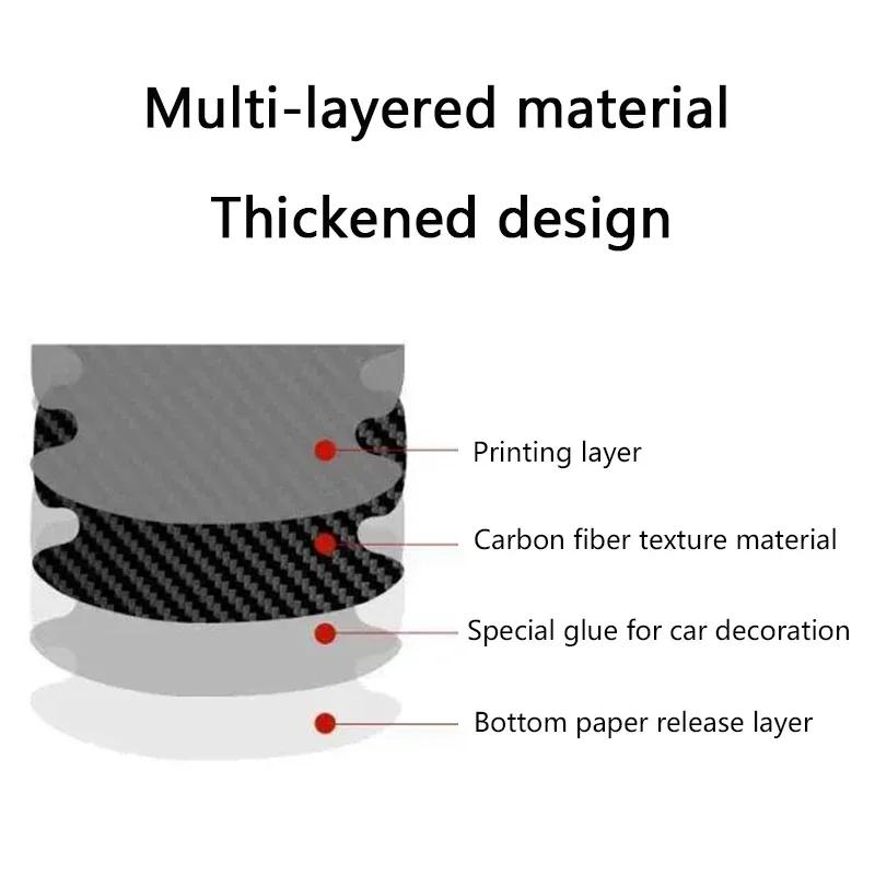 2026 Hot VOLKSWAGEN Car Sticker Anti Scratch Door Handle Carbon Fiber Protector Tape for Volkswagen VW New R Line Rline Bora Gol CW8