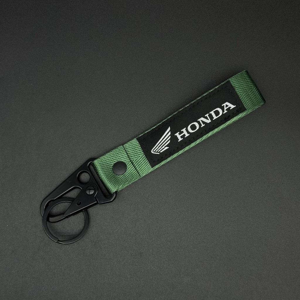 Embroidery Car Logo Key Rings Keyring Keychain For Honda NSS350 CM300 CB500 CB650R CB190 Motorcycle Decoration Accessories FL3