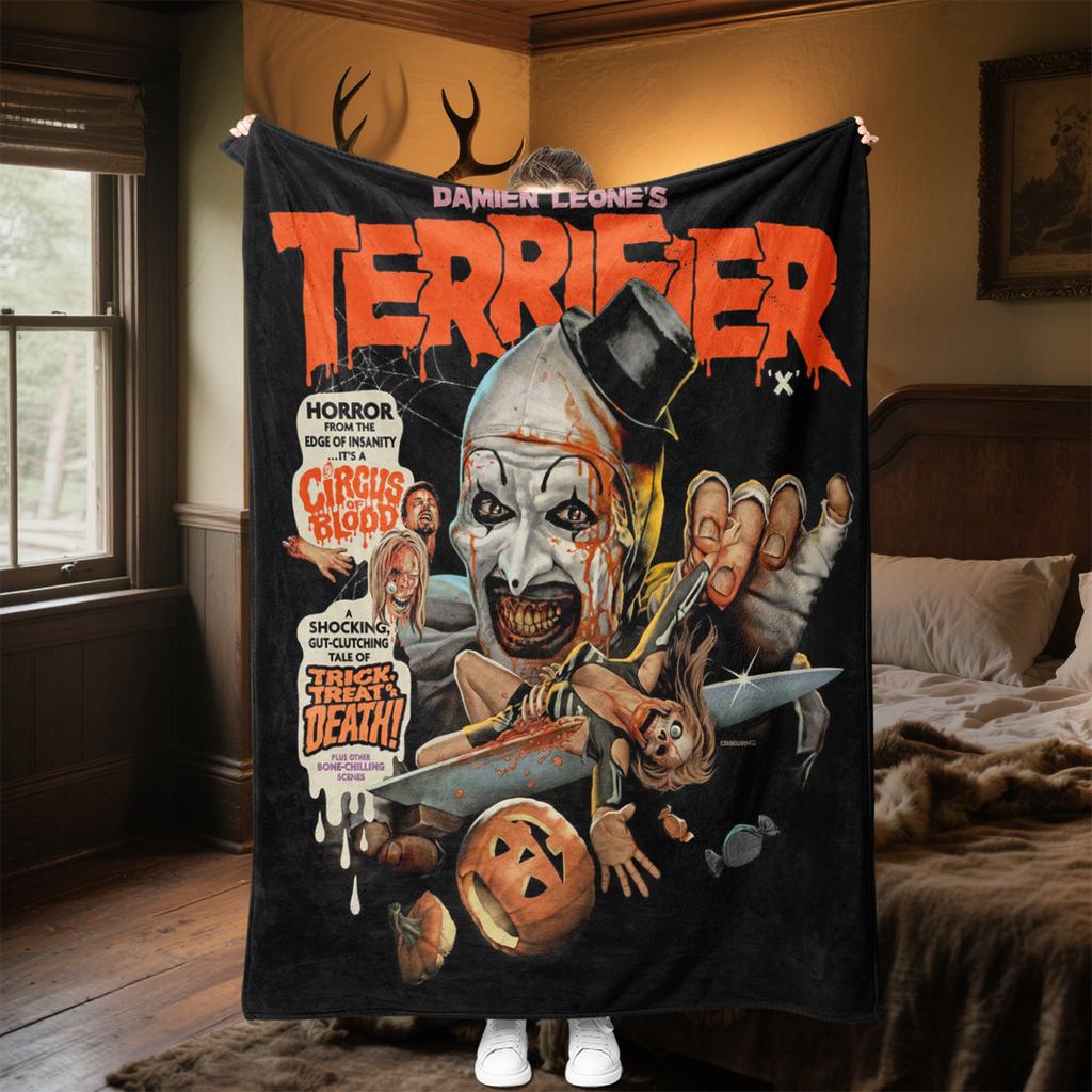 Captain Spauldings Museum Monsters Madmen Clown Blanket Perfect All Seasons Soft Comfortable Sofa Office Nap Travel Festive Gift