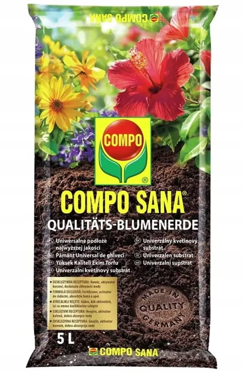 Universal substrate for plants 5l, a mixture of peat, perlite and dolomite