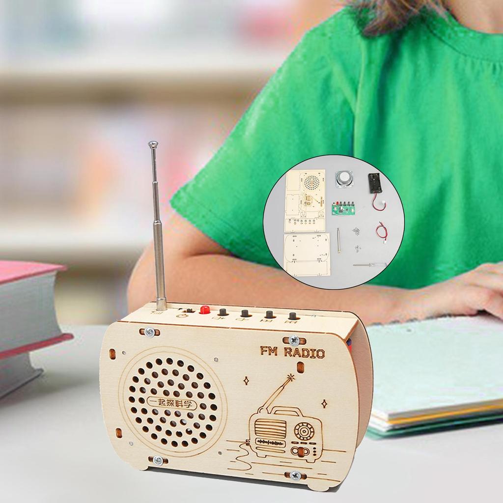 DIY Radio Model Science Set Teaching Materials Unique Experiment Kits 3D Puzzle Toy Ages 6+