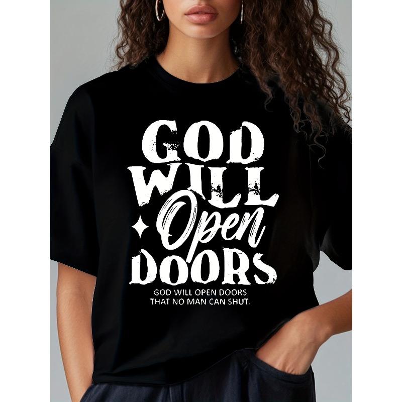 European Size Multiple Colors Available Loose Fit T-Shirt - God's Grace Print - 100% Polyester Tee - Perfect for Gospel Meetings Or Church Services