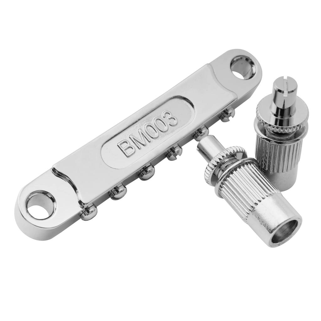 Musiclily Pro 10.4mm Wide-Style Tune-O-Matic Bridge for Epiphone Les Paul SG LP-Type Electric Guitars, Chrome