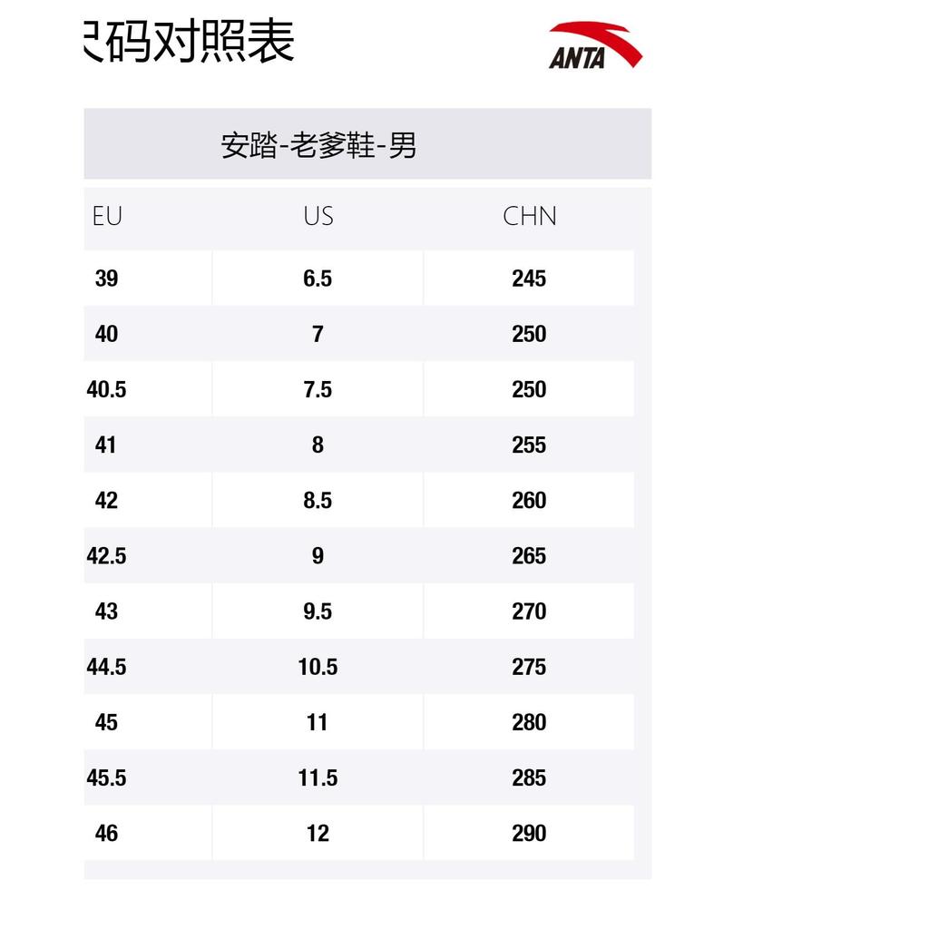 Anta Life Collection Slip Resistant Abrasion Resistant Low top Chunky Sneakers Men's Black Red 912048911-2