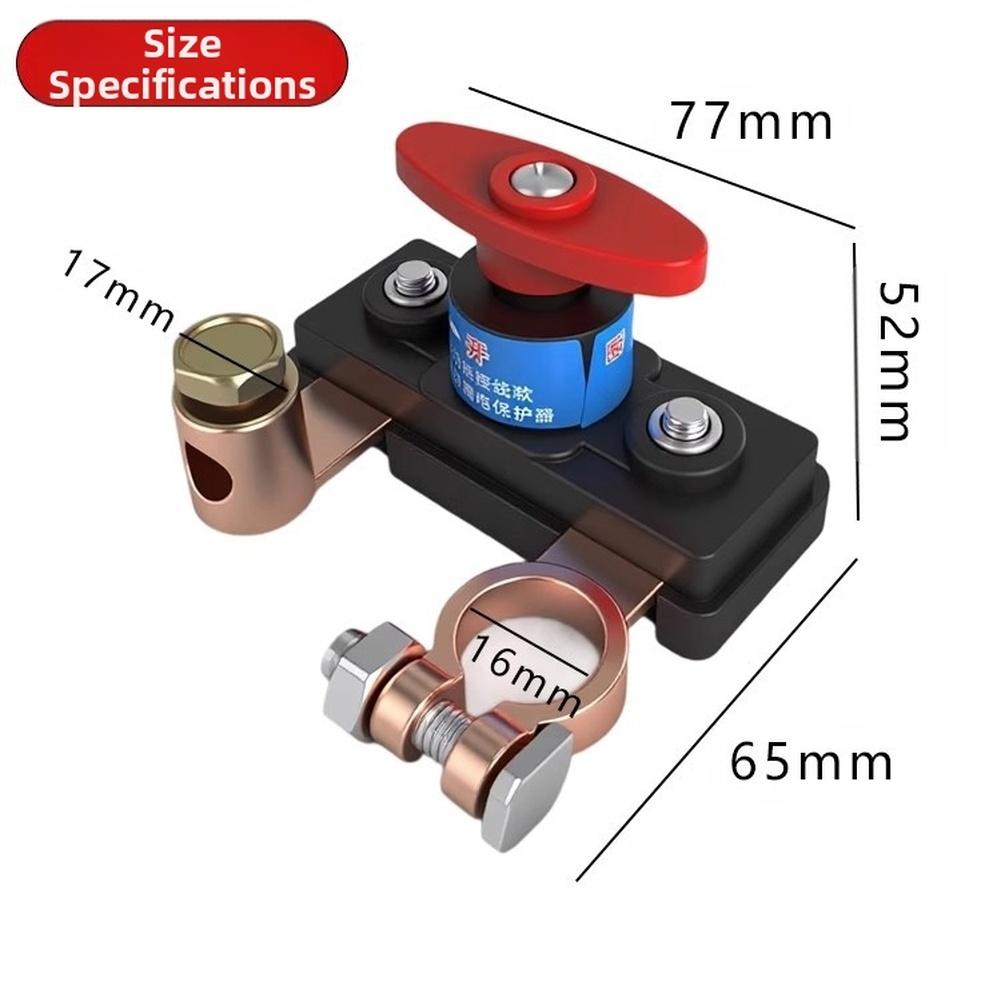 Pure Copper Battery Disconnect Switch 12V 24V Car Truck Anti Leakage Switches For Cars Vehicles RVs And Boats Aluminum Alloy