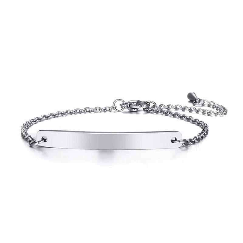 Geometric 18K Gold Curved Plate Bracelet, Mirror Polished Stainless Steel, Couple Style.