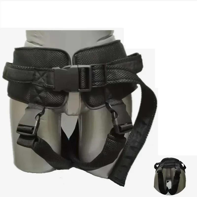 Transfer Gait Belt Standing Lifting Aid Buckle Transfer Belt with Leg Loops for Homecare Injured Seniors Walking Assist