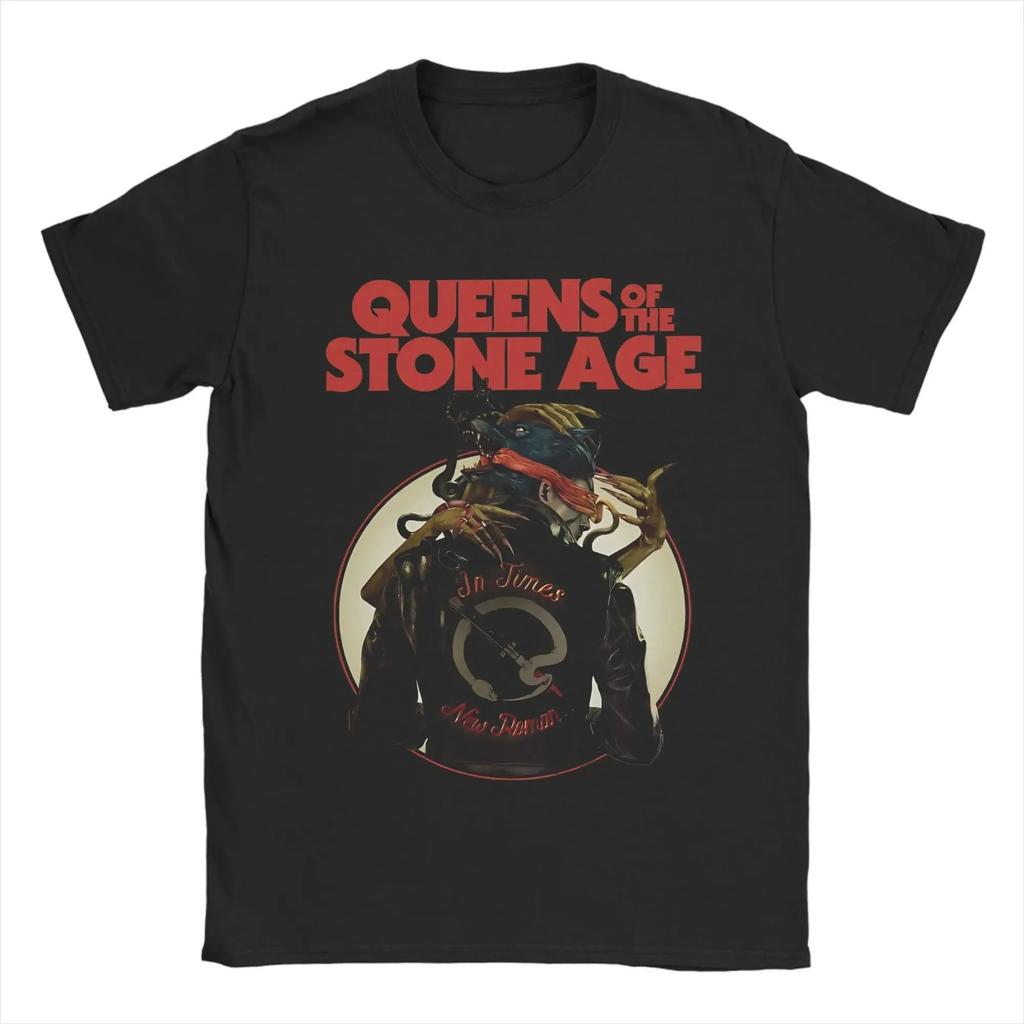 T-shirt Graphique Queens of The Stone Age Populaire Manches Courtes Streetwear Hauts Plage Coton Meilleure Vente T-shirt Oversize
