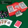 Manual Card Shuffler for Poker Game 2 Decks Playing Card Shuffler Home Portable Handheld Mixer for Board Game Casino Party