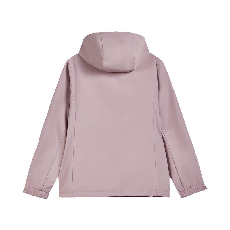 Li-Ning Minimalist Logo Loose Windproof Waterproof Sports Casual Hooded Windbreaker Women Outerwear AFDVJ58-2