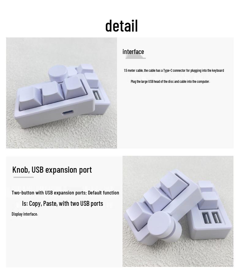 Custom Mini Keyboard: Multi-Function Shortcut Keys for Office and Gaming