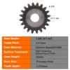 Pinion Gears 1.5M-34T/35T/36T~42T/43T/44Teeth SC45# Carbon Steel Cylindrical Gear High Frequency Quenching Teeth