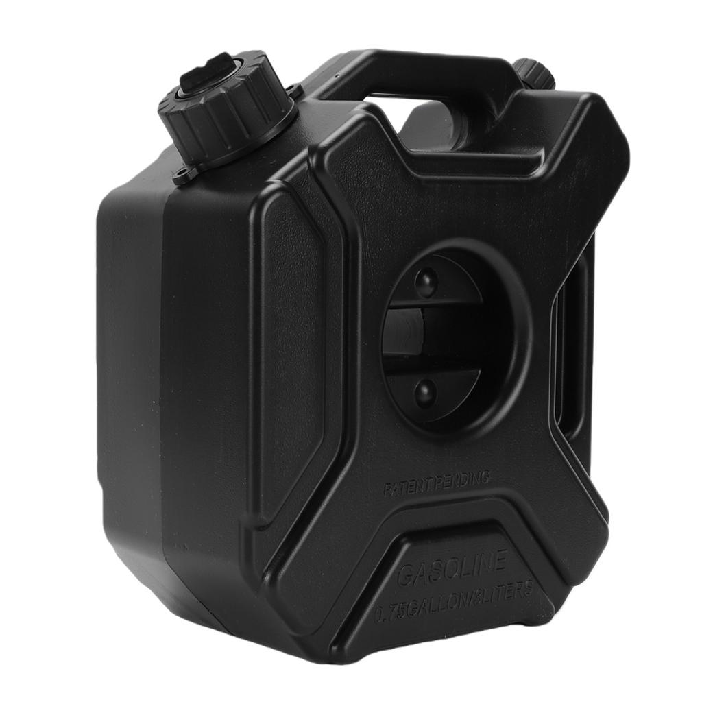 Tragbarer Kraftstofftank mit Verriegelungsbefestigung, verbesserte Halterungsbefestigung, 2 Schlüssel, 3L, Universell für Motorrad, Auto, SUV, ATV