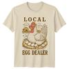 Lokaler Eierhändler Lustiges Huhn Mit Herzbrille Bauernhof T-Shirt Unisex T-Shirt