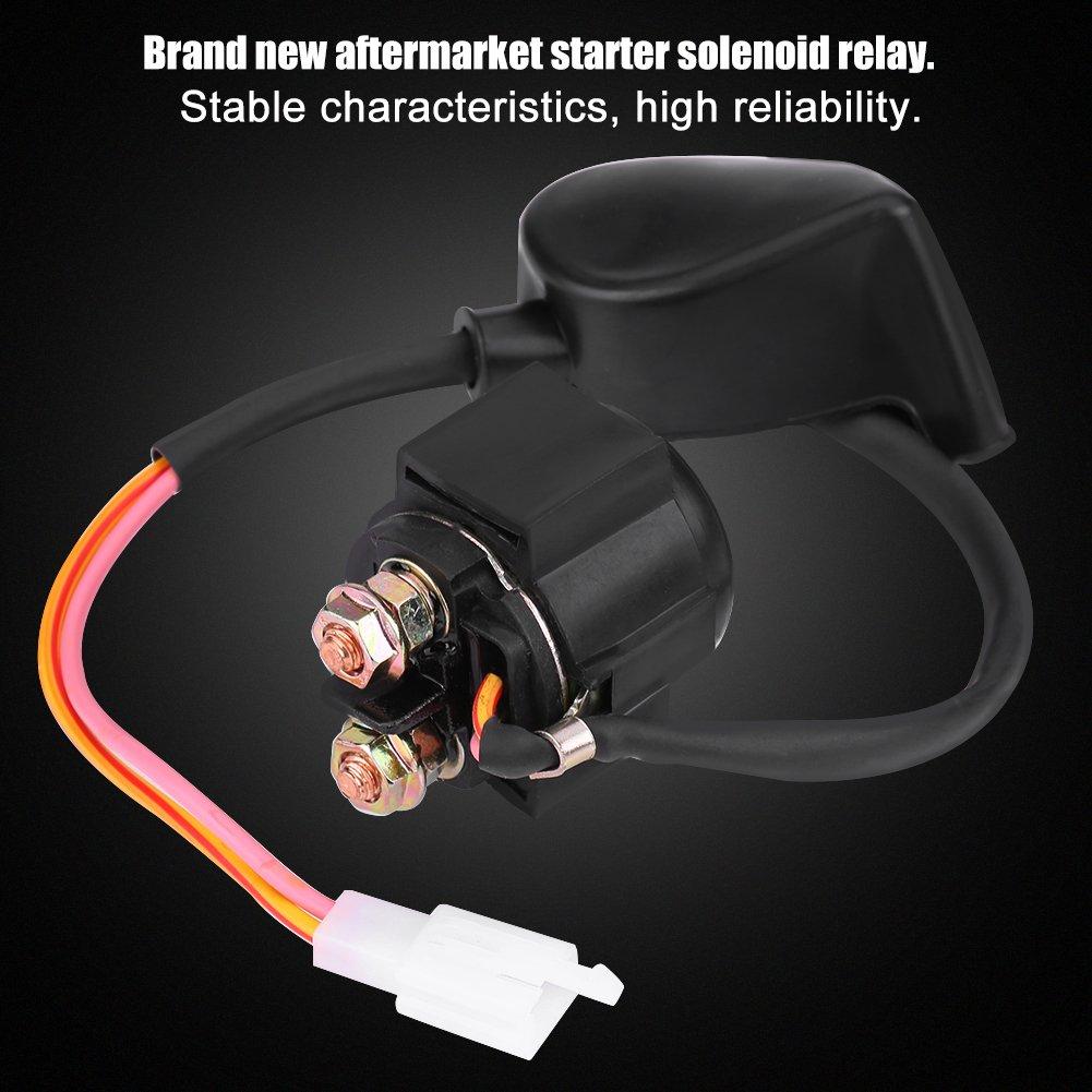 Starter Solenoid Relay, Qiilu Starter Solenoid Relay for Honda TRX400EX TRX300 ATC GY6 50cc-125cc ATV