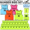 FINTA Soccer/Futsal Bibs for Adults, Game Vest, Set of 20, One Size Fits All, FT6556 (2200), Sax
