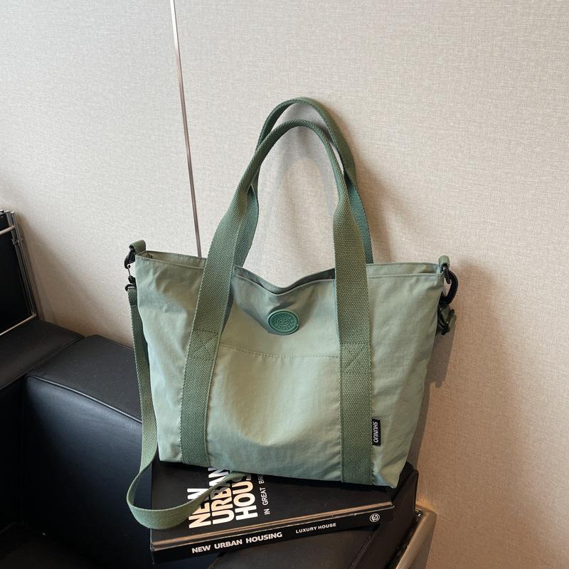 Casual cloth bag women's 2025 new shoulder bag large-capacity class tote bag messenger bag