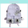 Bow Girls School Backpack With Nylon Material And Laptop Pocket For Elementary And Middle School Students