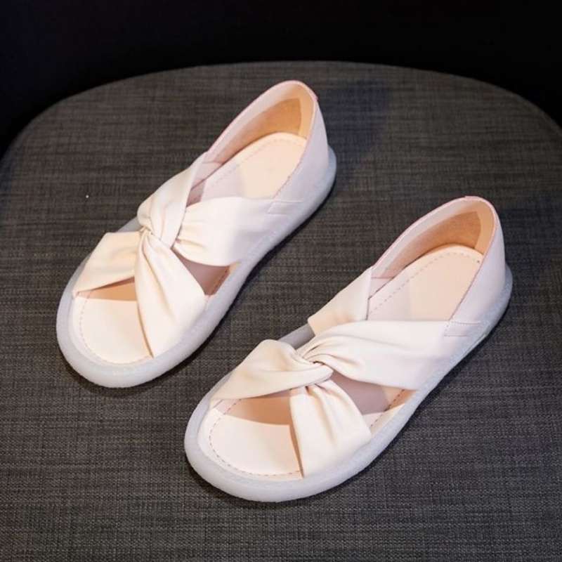 2025 New Summer Women's Jelly Flat-bottomed Cool Slippers Comfortable Non-slip Rubber Sole Soft Suitable Maternity Shoes