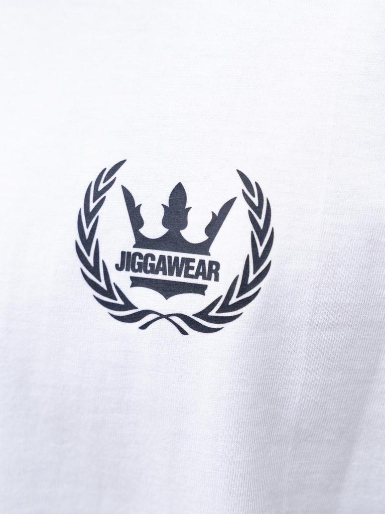 Jigga Wear Laurel S Oversized Men's White Short Sleeve T-Shirt