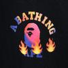 A BATHING APE Back print Long sleeve sweat trainer 2XL black Back brushed Men's Used