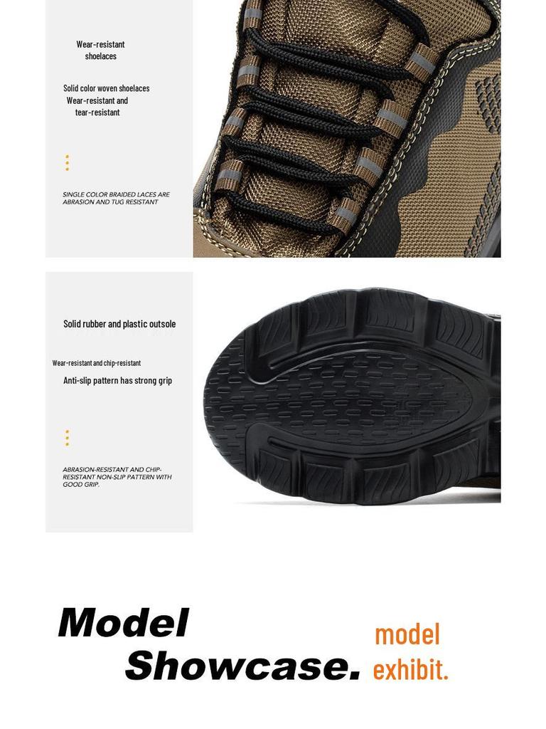 Men's Breathable Water-Resistant Anti-Smash High-Top Work Boots
