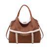 2025 autumn new casual simple large-capacity suede portable tote bag women's commuter shoulder tote bag