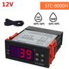STC-8000H AC 220V DC 12V Temperature Controller Thermostat Thermoregulator Incubator Relay with Heating and Cooling
