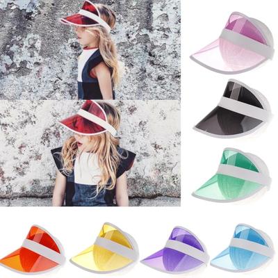 Summer Sky Top Plastic Sun Hat With Adjustable Elasticity And Transparent Sun Visor For Men And Women Outdoor Sports Cap