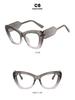 Kodon 2023 Cat-Eye Colorblock Flache Gläser Blaulichtfilter Brille - Influencer-Stil