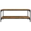 819364 vidaXL Coffee Table Smoked Oak 100x50x40 Cm Engineered Wood