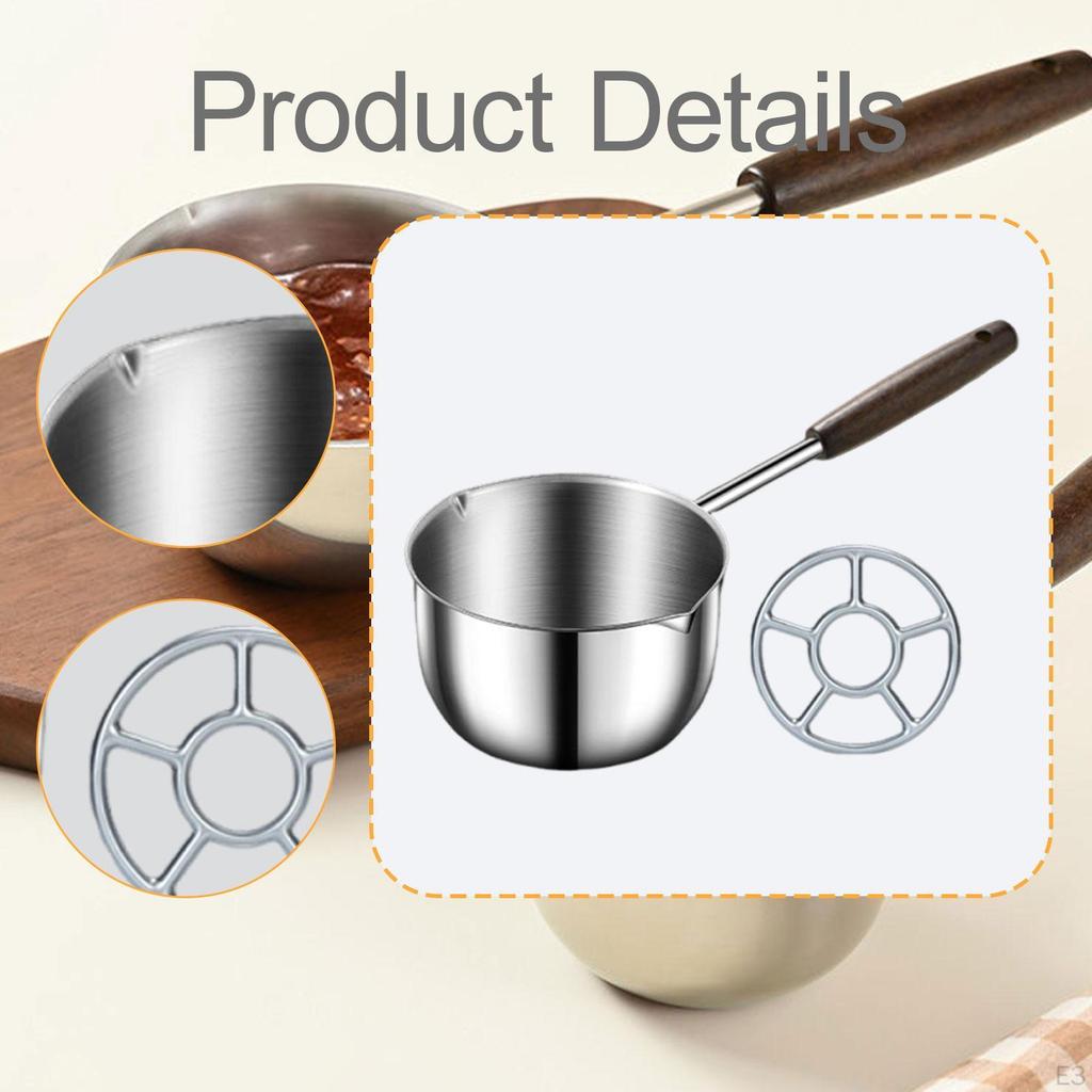 Chocolate Melting Pot with Spouts, Milk And Butter Warmer for Restaurants