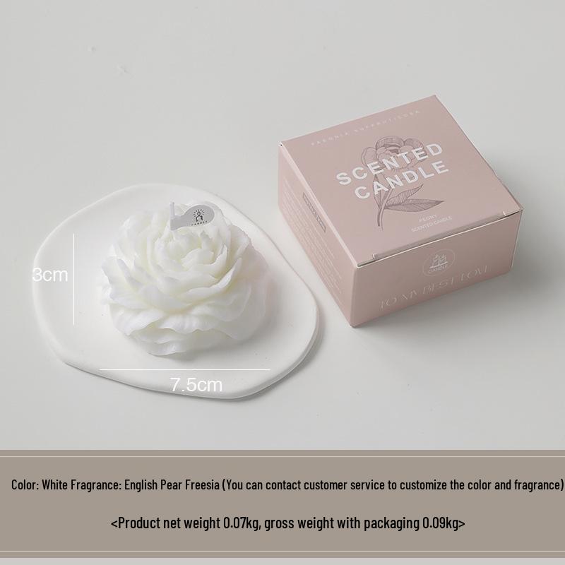 

Peony Scented Shaped Candle for Mother s Day & Valentine s Gift