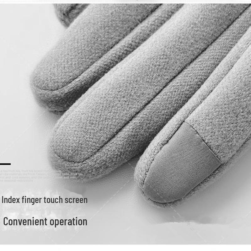 Damen Niedliche Touchscreen Nerzfellhandschuhe - Warm, Plus Samt, Ideal zum Radfahren & Autofahren
