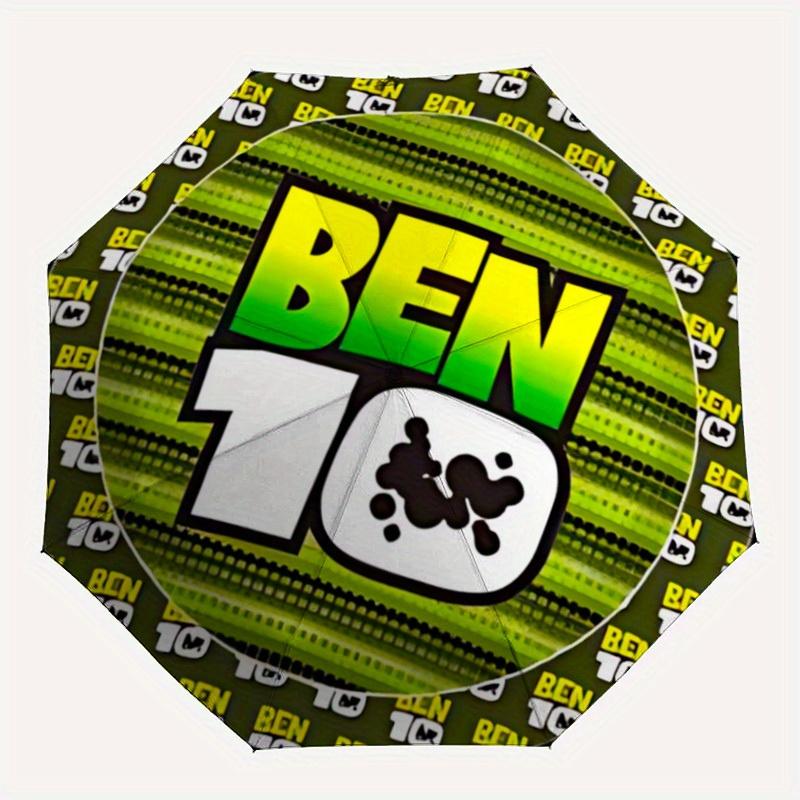 

1pc Ben 10 Auto Playful Design Umbrella | Portable Foldable 8-Rib Manual Open, Cute Gift for Outdoor, Casual Accessory y250825030