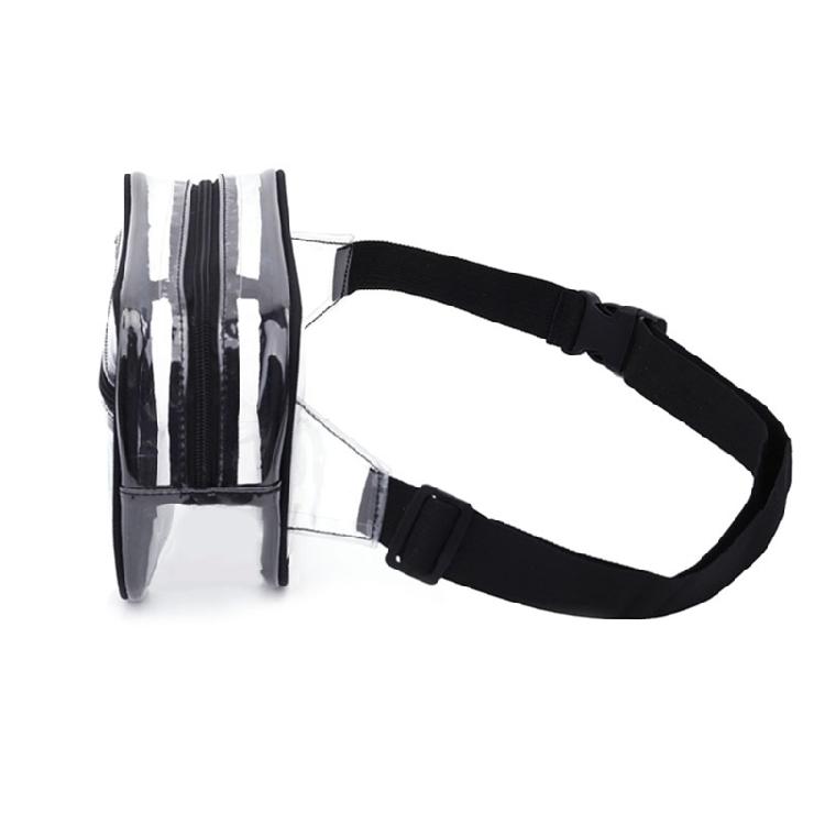 Transparent Chest Bag Crossbody Purse Belt Bag for Sports, Travel, Beach, Event
