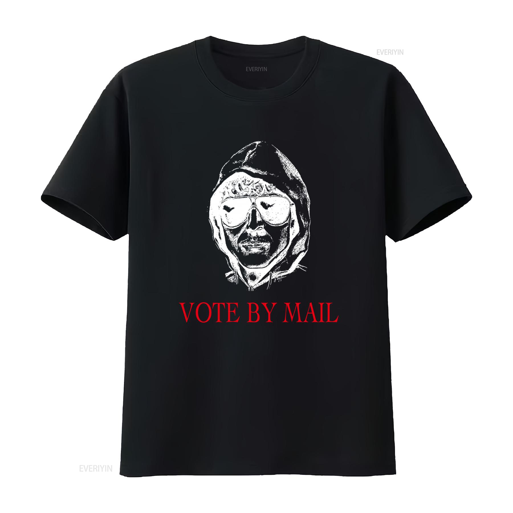 

Unabomber Vote By Mail T Shirt Unique Design for Election Season vintage Washed graphic Stretched Versatile homme 4XL