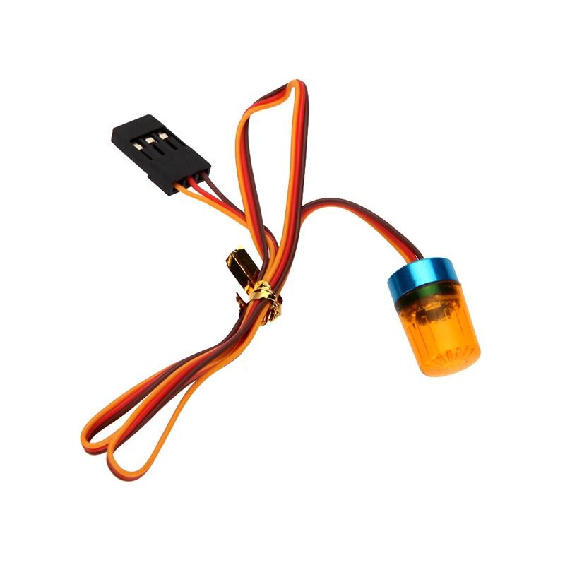 Faszinierendes 3-Farben-Blinkendes Rotierendes LED-Licht für 1/10 RC-Modellautos mit Aluminiumlegierungsbasis