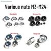 M3-M14 Black Galvanized Nylon Flange Lock Nut