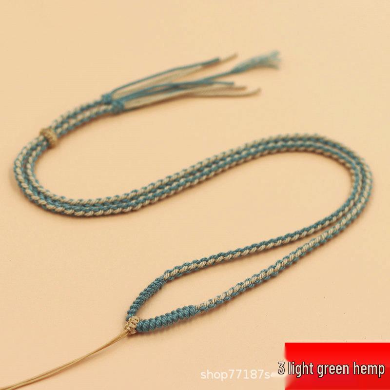 Tibetan-Style Braided Pendant Cord for Men & Women - Ethnic Necklace Accessory