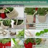 Crochet Hanging Plant for Car,Car Decorations Interior,Plant Strawberry Aesthetic Car Accessories for Women Interior Cute,Car Ornaments Charms for