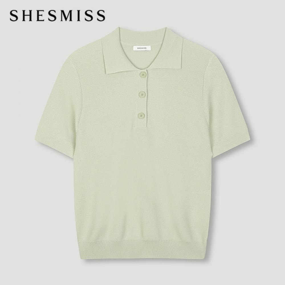 

She S miSS Soft Collar Knit Top SSkpon22640 Ln Light green/55