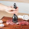 Meat Tenderizer 16-Needle Stainless Steel Tool, Sharp Needle Hammer for Beef, Steak, Chicken, Pork, Perfect for Marinating & Grilling