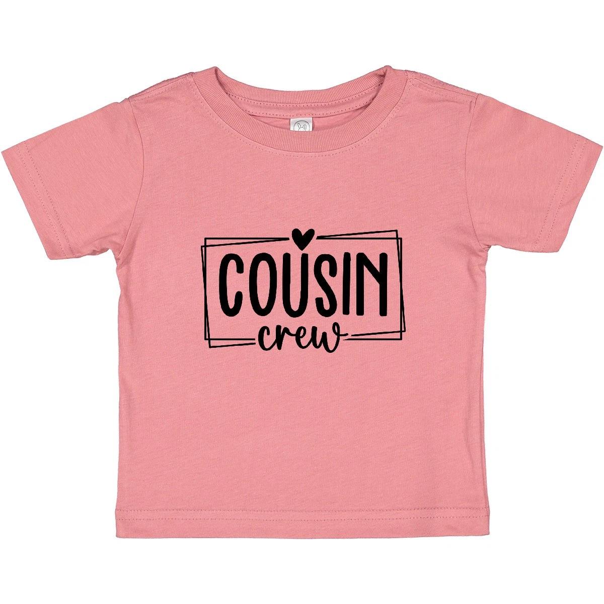 

Inktastic Cousin Crew Baby T-Shirt Heart Cute Fun Family Infant Tees Shower 160